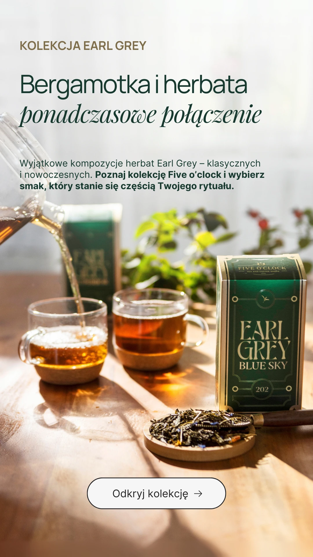 Kolekcja herbat Earl Grey z Five o'clock