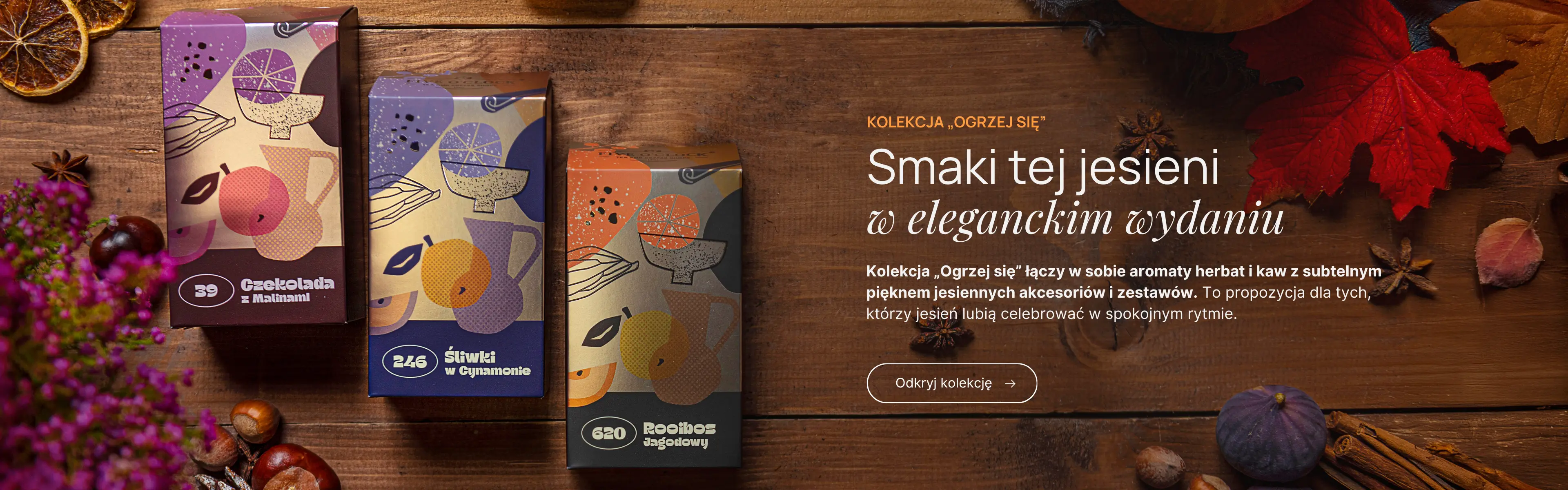 Ogrzej się – kolekcja herbat, kaw i prezentów​